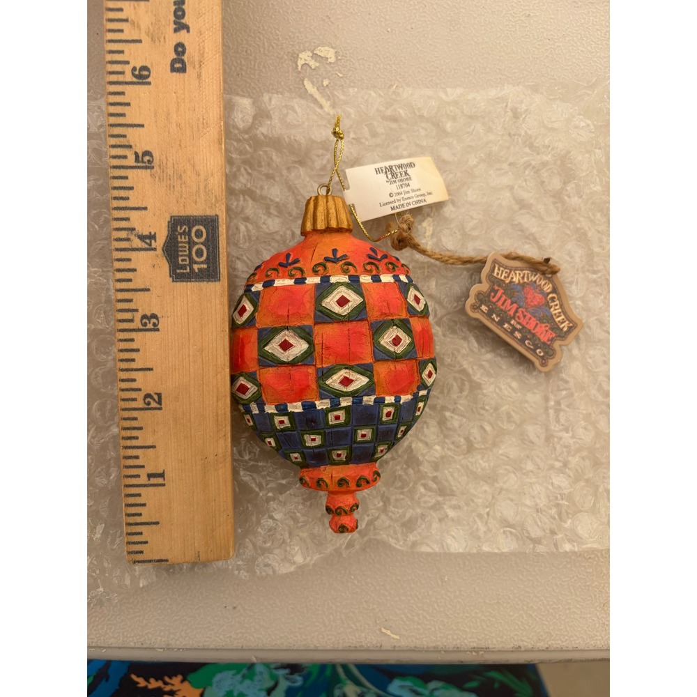 Jim Shore Heartwood Creek Ornaments 2004 Enesco Lot of 3 Floral Hearts 118701 - Picture 6 of 10